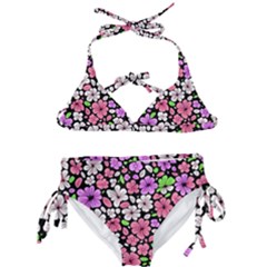 Flowers Floral Pattern Digital Texture Beautiful Kids  Classic Bikini Set