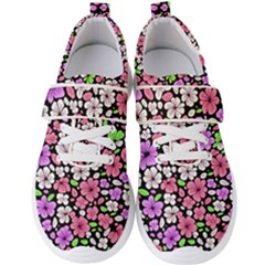 Flowers Floral Pattern Digital Texture Beautiful Men s Velcro Strap Shoes