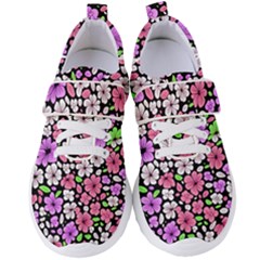 Flowers Floral Pattern Digital Texture Beautiful Women s Velcro Strap Shoes