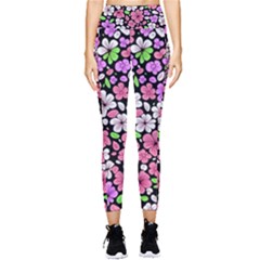 Flowers Floral Pattern Digital Texture Beautiful Pocket Leggings 