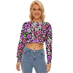 Flowers Floral Pattern Digital Texture Beautiful Lightweight Long Sleeve Sweatshirt