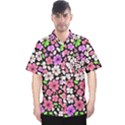 Flowers Floral Pattern Digital Texture Beautiful Men s Hawaii Shirt View1