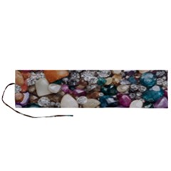 Seamless Texture Gems Diamonds Rubies Decorations Crystals Seamless Beautiful Shiny Sparkle Repetiti Roll Up Canvas Pencil Holder (l) by Maspions