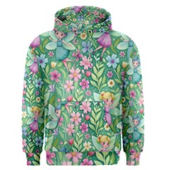 Fairies Fantasy Background Wallpaper Design Flowers Nature Colorful Men s Core Hoodie