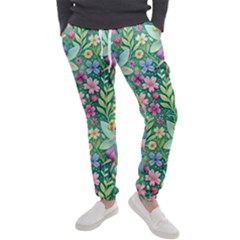 Fairies Fantasy Background Wallpaper Design Flowers Nature Colorful Men s Jogger Sweatpants