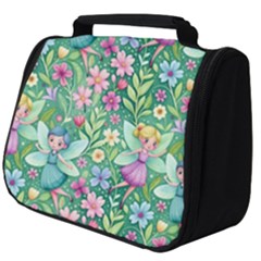 Fairies Fantasy Background Wallpaper Design Flowers Nature Colorful Full Print Travel Pouch (big)