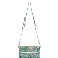 Fairies Fantasy Background Wallpaper Design Flowers Nature Colorful Mini Crossbody Handbag