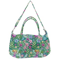 Fairies Fantasy Background Wallpaper Design Flowers Nature Colorful Removable Strap Handbag