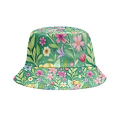 Fairies Fantasy Background Wallpaper Design Flowers Nature Colorful Inside Out Bucket Hat by Maspions