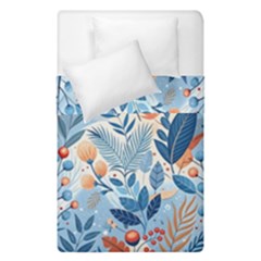 Berries Foliage Seasons Branches Seamless Background Nature Duvet Cover Double Side (single Size)