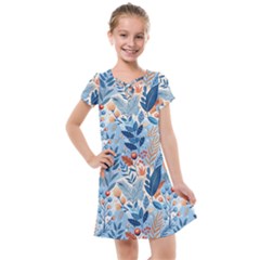 Berries Foliage Seasons Branches Seamless Background Nature Kids  Cross Web Dress