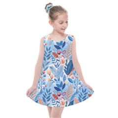 Berries Foliage Seasons Branches Seamless Background Nature Kids  Summer Dress