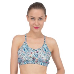 Floral Background Wallpaper Flowers Bouquet Leaves Herbarium Seamless Flora Bloom Basic Training Sports Bra