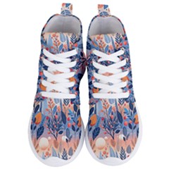 Seasons Foliage Branches Berries Seamless Background Texture Nature Women s Lightweight High Top Sneakers