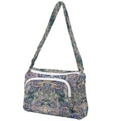 Alfabeto Front Pocket Crossbody Bag by kaleidomarblingart