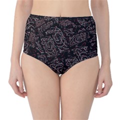 Fusionvibrance Abstract Design Classic High-waist Bikini Bottoms