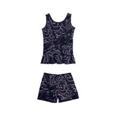 Fusionvibrance Abstract Design Kids  Boyleg Swimsuit