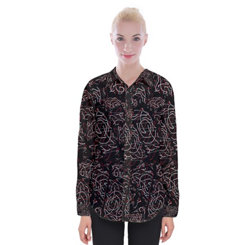 Fusionvibrance Abstract Design Womens Long Sleeve Shirt by dflcprintsclothing