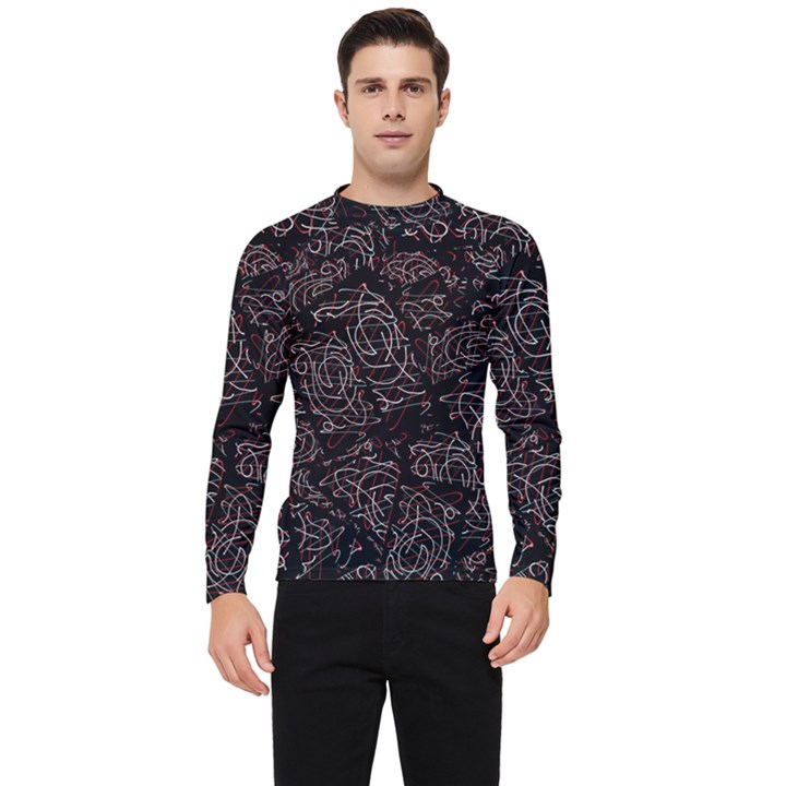 FusionVibrance Abstract Design Men s Long Sleeve Rash Guard