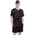 FusionVibrance Abstract Design Men s Mesh T-Shirt and Shorts Set View1