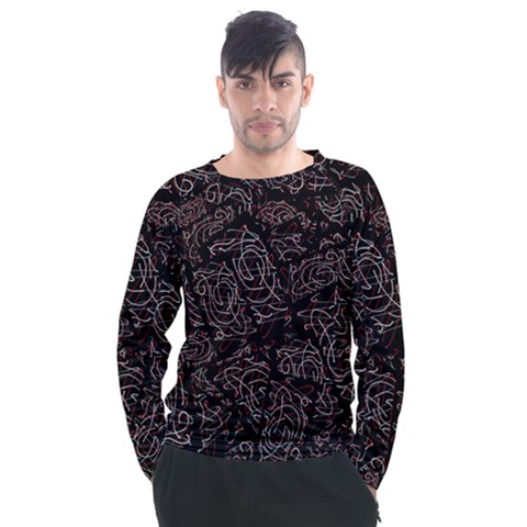 Fusionvibrance Abstract Design Men s Long Sleeve Raglan T-shirt by dflcprintsclothing