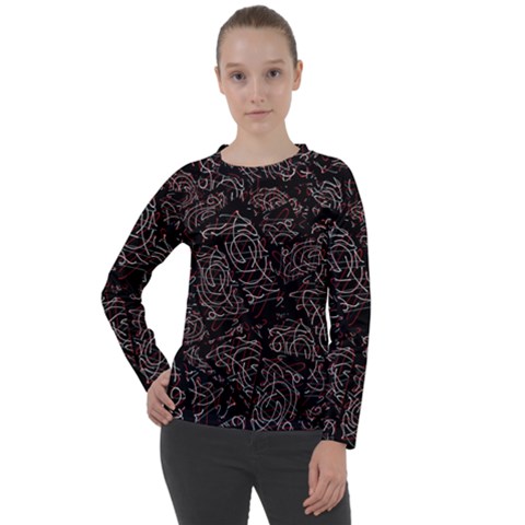 Fusionvibrance Abstract Design Women s Long Sleeve Raglan T-shirt by dflcprintsclothing