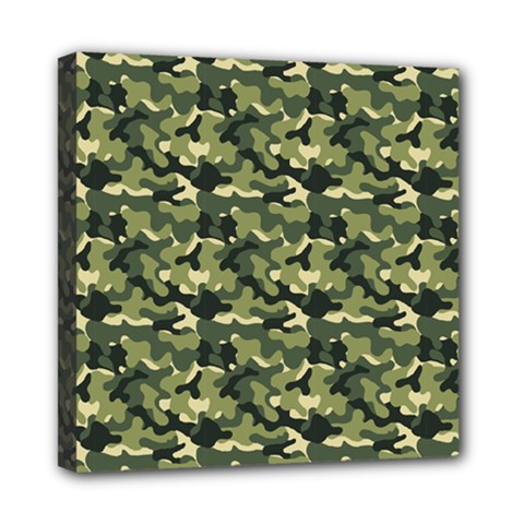 Camouflage Pattern Mini Canvas 8  X 8  (stretched) by goljakoff