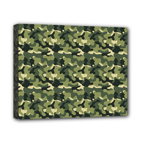 Camouflage Pattern Canvas 10  X 8  (stretched) by goljakoff