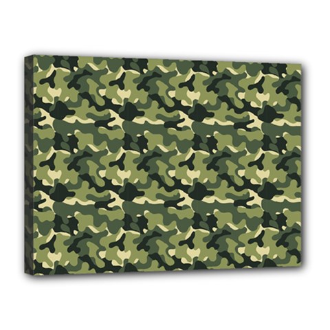 Camouflage Pattern Canvas 16  X 12  (stretched) by goljakoff