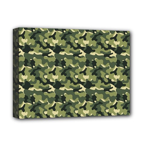 Camouflage Pattern Deluxe Canvas 16  X 12  (stretched)  by goljakoff