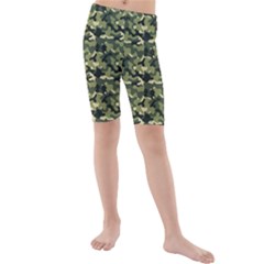 Camouflage Pattern Kids  Mid Length Swim Shorts by goljakoff