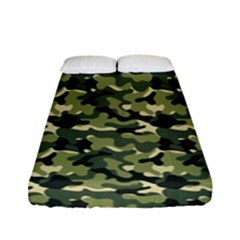 Camouflage Pattern Fitted Sheet (full/ Double Size) by goljakoff