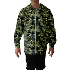 Camouflage Pattern Kids  Hooded Windbreaker