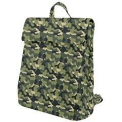 Camouflage Pattern Flap Top Backpack by goljakoff