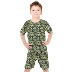 Camouflage Pattern Kids  T-shirt And Shorts Set by goljakoff