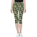 Camouflage pattern Inside Out Lightweight Velour Capri Leggings  View3