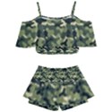 Camouflage pattern Kids  Off Shoulder Skirt Bikini View1