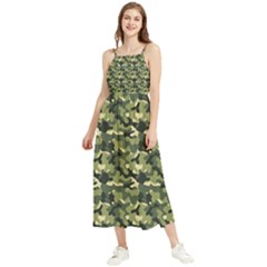 Camouflage Pattern Boho Sleeveless Summer Dress by goljakoff