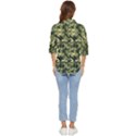 Camouflage pattern Women s Quarter Sleeve Pocket Shirt View4