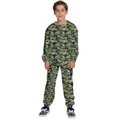 Camouflage Pattern Kids  Sweatshirt Set