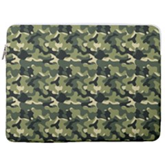 Camouflage Pattern 17  Vertical Laptop Sleeve Case With Pocket