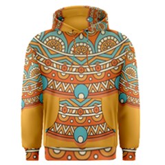 Mandala Orange Men s Core Hoodie