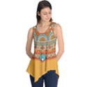 Mandala orange Sleeveless Tunic View1