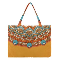 Mandala Orange Medium Tote Bag by goljakoff