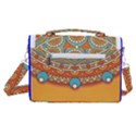 Mandala orange Satchel Shoulder Bag View3