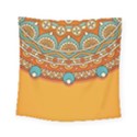 Mandala orange Square Tapestry (Small) View1