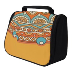 Mandala Orange Full Print Travel Pouch (small) by goljakoff