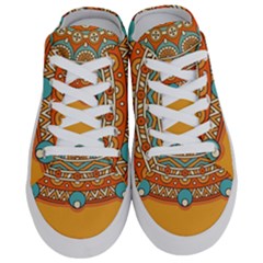 Mandala Orange Half Slippers by goljakoff