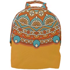 Mandala Orange Mini Full Print Backpack by goljakoff