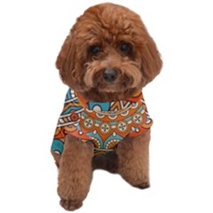 Mandala Orange Dog T-shirt by goljakoff